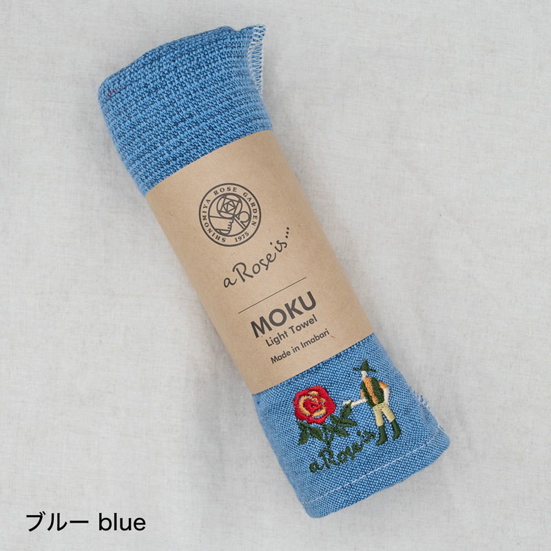 バラの刺繍入りMOKUタオル Mサイズ｜バラ苗の通販の篠宮バラ園
