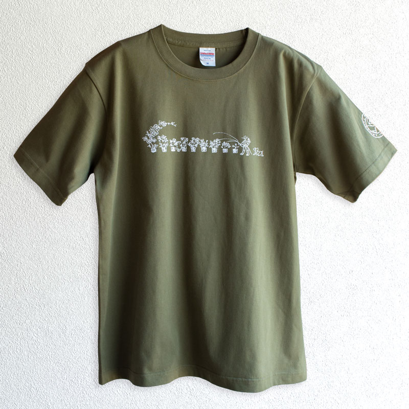 カーキ】水やりTシャツ｜バラ苗の通販の篠宮バラ園